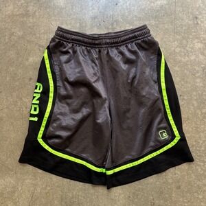 Y2K And1 Baggy Basketball Shorts Green and Gray Size Medium
